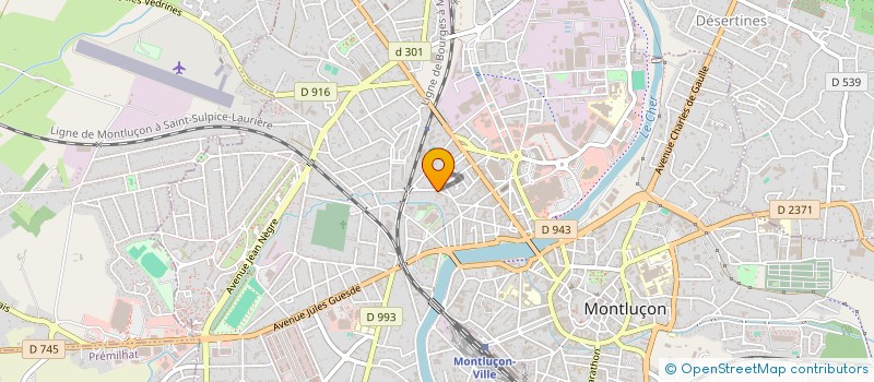 localisation de l'entreprise SYND COPROPRIETAIRES IMMEUB 13 R RAQUIN à MONTLUCON