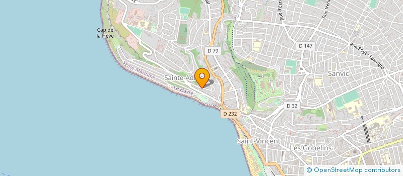 localisation de l'entreprise SYND COPROPRIETAIRES JARDIN TERRASSES  SAINTE-ADRESSE