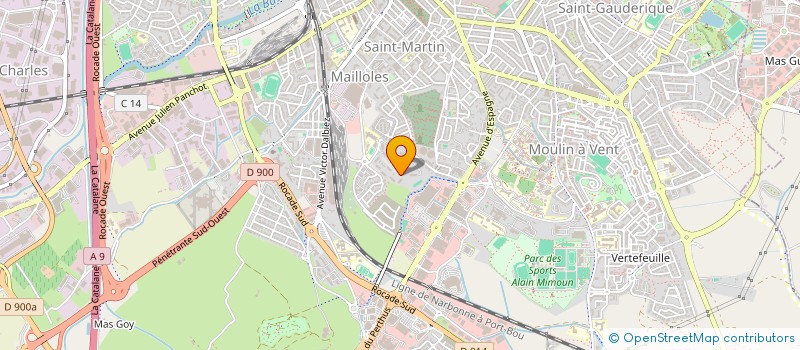 localisation de l'entreprise SYND COPROPRIETAIRES JARDINS CATALANS  PERPIGNAN