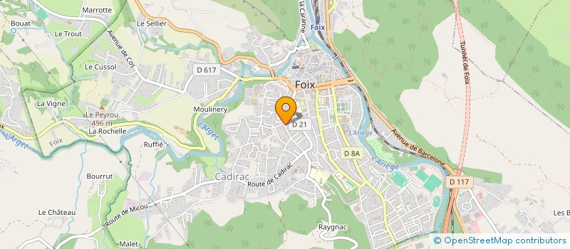 localisation de l'entreprise SYND COPROPRIETAIRES JARDINS PYRENEES à FOIX