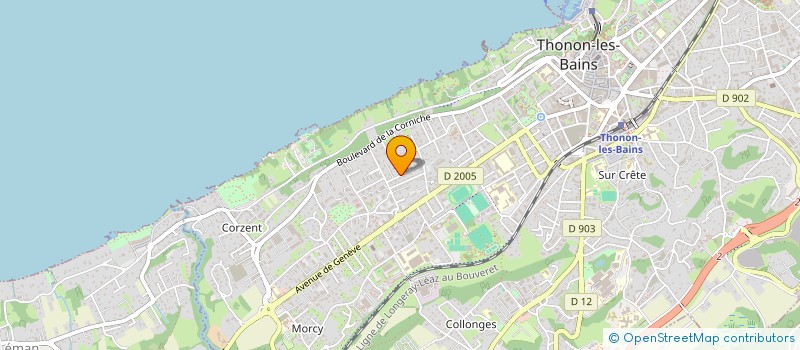 localisation de l'entreprise SYND COPROPRIETAIRES LES CHENES à THONON-LES-BAINS