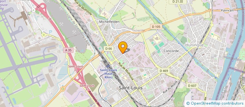 localisation de l'entreprise SYND COPROPRIETAIRES LES FLEURS ST LOUIS  SAINT-LOUIS