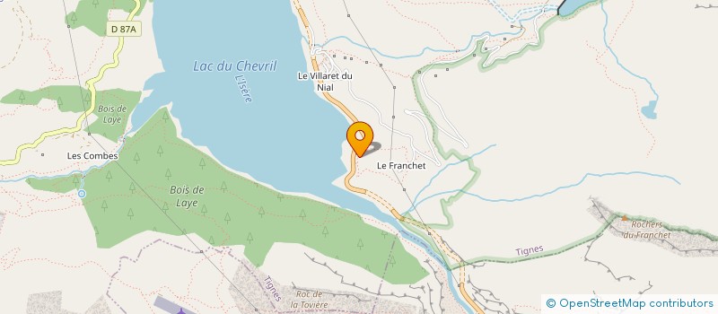 localisation de l'entreprise SYND COPROPRIETAIRES LES HAUTS LIEUX  TIGNES