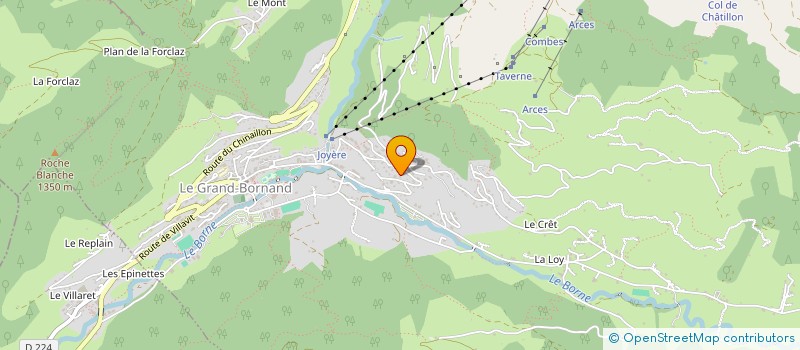 localisation de l'entreprise SYND COPROPRIETAIRES LES JONQUILLES  LE GRAND-BORNAND