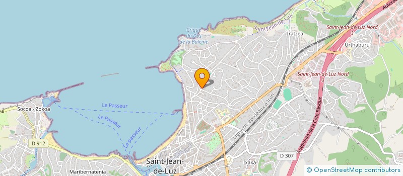 localisation de l'entreprise SYND COPROPRIETAIRES MAGASINS PERGOLA  SAINT-JEAN-DE-LUZ