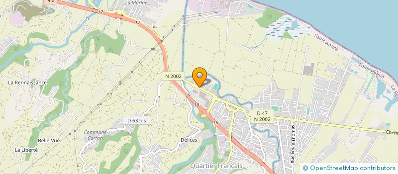 localisation de l'entreprise SYND COPROPRIETAIRES MARTIN PECHEURS  SAINTE-SUZANNE