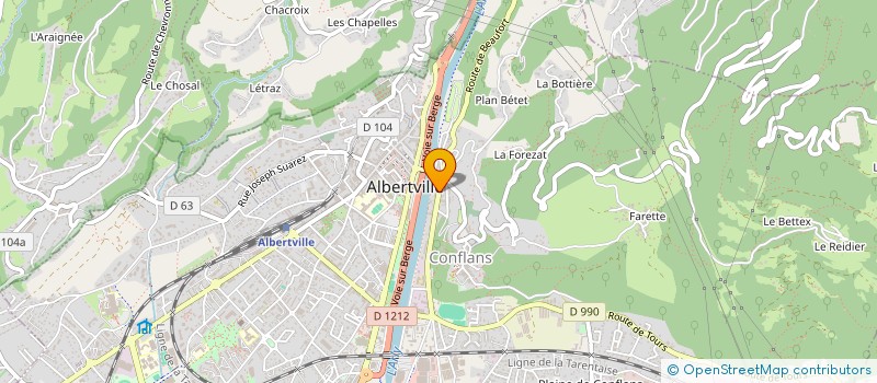 localisation de l'entreprise SYND COPROPRIETAIRES MOULIN GRAVIN  ALBERTVILLE