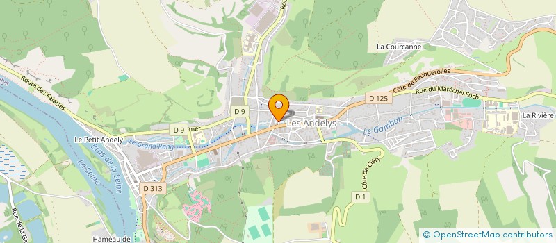 localisation de l'entreprise SYND COPROPRIETAIRES PL NICOLAS POUSSIN  LES ANDELYS