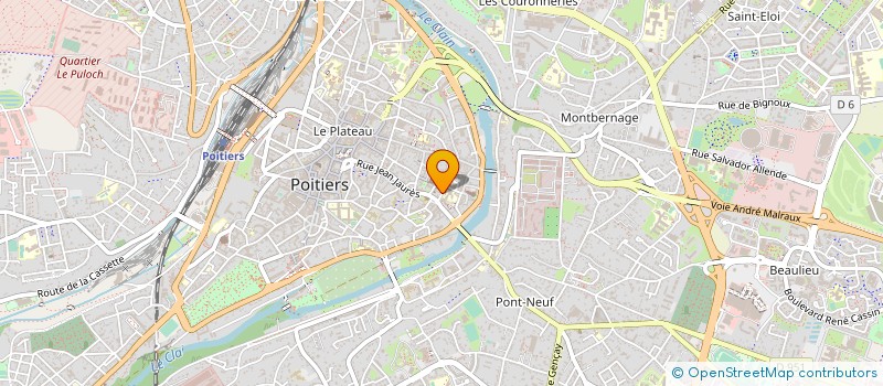 localisation de l'entreprise SYND COPROPRIETAIRES PLAN SAINTE CROIX  POITIERS