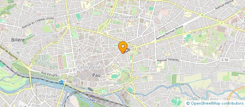 localisation de l'entreprise SYND COPROPRIETAIRES RES 22 RUE FAISANS à PAU