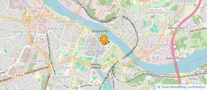 localisation de l'entreprise SYND COPROPRIETAIRES RES 57 R BOURGNEUF  BAYONNE