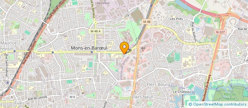 localisation de l'entreprise SYND COPROPRIETAIRES RES AMERICA 1 à MONS-EN-BARŒUL