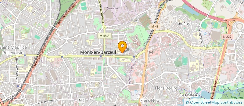 localisation de l'entreprise SYND COPROPRIETAIRES RES AMERICA 2 à MONS-EN-BARŒUL