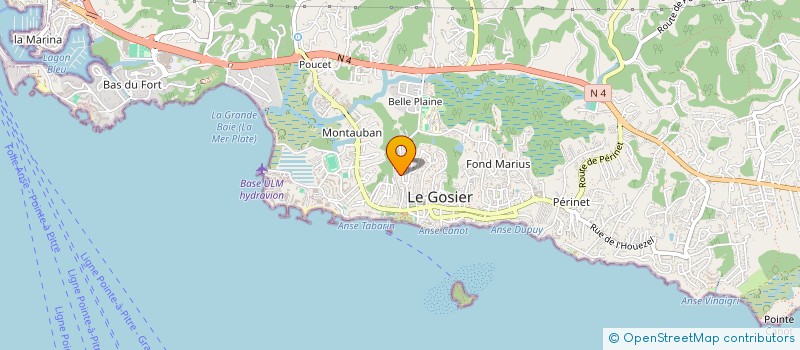 localisation de l'entreprise SYND COPROPRIETAIRES RES ATLANTIC  LE GOSIER