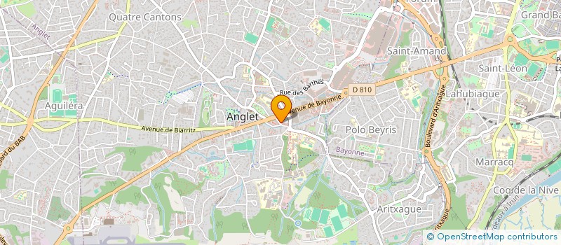 localisation de l'entreprise SYND COPROPRIETAIRES RES AV DE BAYONNE  ANGLET