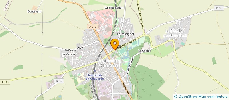 localisation de l'entreprise SYND COPROPRIETAIRES RES BANC ST PIERRE  SAINT-JUST-EN-CHAUSSEE