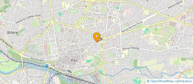 localisation de l'entreprise SYND COPROPRIETAIRES RES BEAUREGARD à PAU