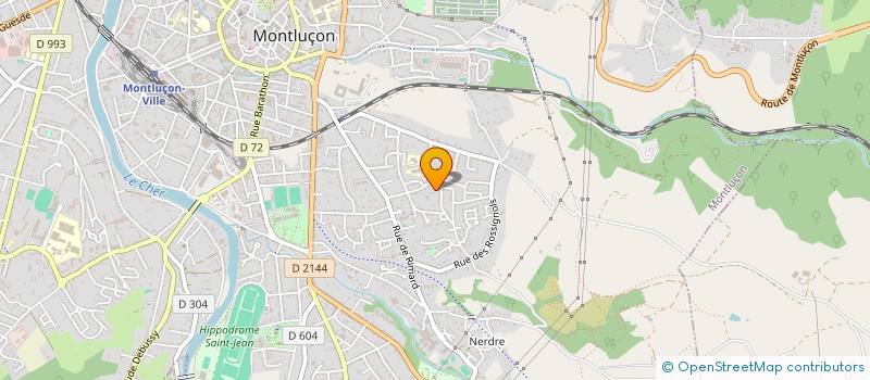 localisation de l'entreprise SYND COPROPRIETAIRES RES BELLEVUE à MONTLUCON