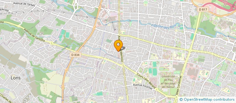 localisation de l'entreprise SYND COPROPRIETAIRES RES BELLEVUE  LONS