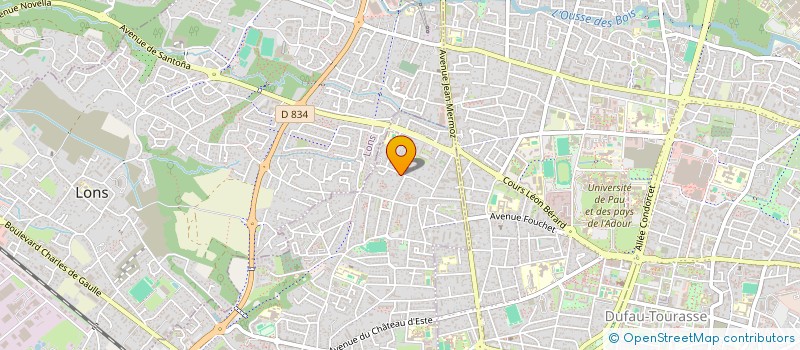 localisation de l'entreprise SYND COPROPRIETAIRES RES BON ACCUEIL  BILLERE