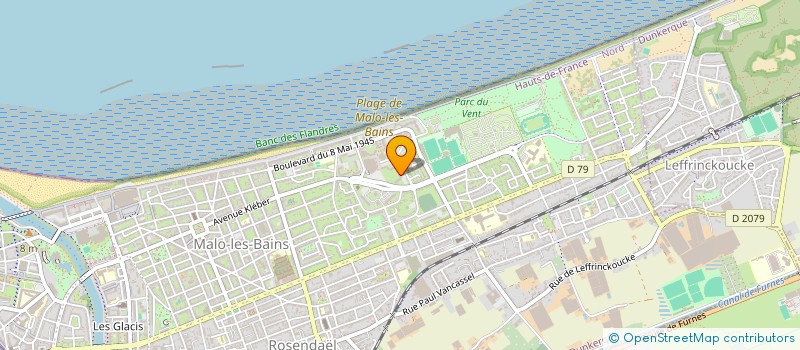 localisation de l'entreprise SYND COPROPRIETAIRES RES BRITANIA 3 à DUNKERQUE