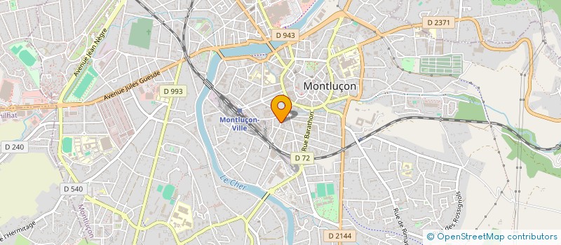 localisation de l'entreprise SYND COPROPRIETAIRES RES CALI à MONTLUCON