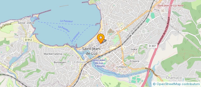 localisation de l'entreprise SYND COPROPRIETAIRES RES CAP 180 BAT E à SAINT-JEAN-DE-LUZ