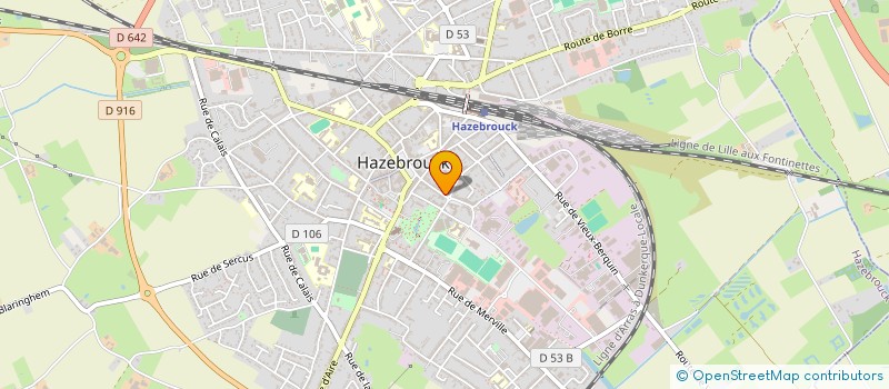 localisation de l'entreprise SYND COPROPRIETAIRES RES CEDRE BLEU  HAZEBROUCK