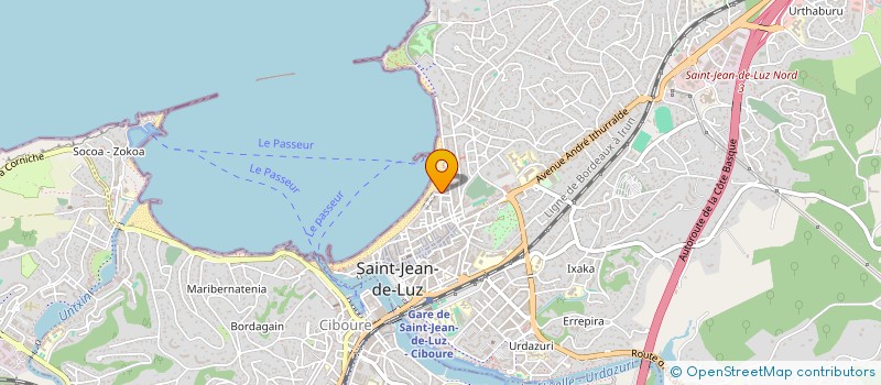 localisation de l'entreprise SYND COPROPRIETAIRES RES DALBARADE  SAINT-JEAN-DE-LUZ