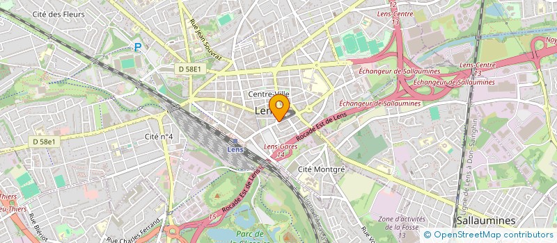 localisation de l'entreprise SYND COPROPRIETAIRES RES DU 14 JUILLET  LENS