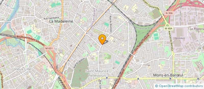 localisation de l'entreprise SYND COPROPRIETAIRES RES DU BUISSON à LILLE