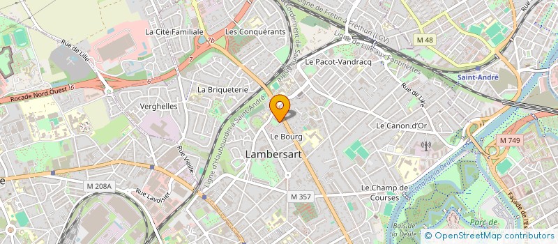 localisation de l'entreprise SYND COPROPRIETAIRES RES HIPPODROME à LAMBERSART