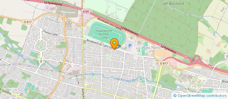 localisation de l'entreprise SYND COPROPRIETAIRES RES HIPPODROME à PAU