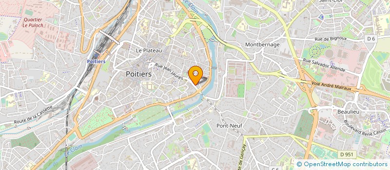 localisation de l'entreprise SYND COPROPRIETAIRES RES JEAN JAURES  POITIERS