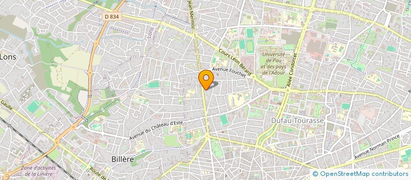 localisation de l'entreprise SYND COPROPRIETAIRES RES JEAN MERMOZ à PAU