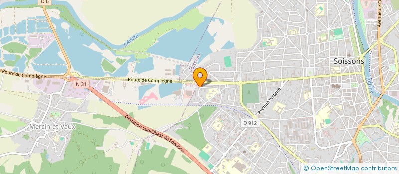 localisation de l'entreprise SYND COPROPRIETAIRES RES JEAN MOULIN à SOISSONS