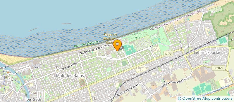 localisation de l'entreprise SYND COPROPRIETAIRES RES LA SIRENE à DUNKERQUE