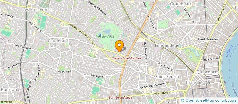 localisation de l'entreprise SYND COPROPRIETAIRES RES LE CHALET 2  BORDEAUX