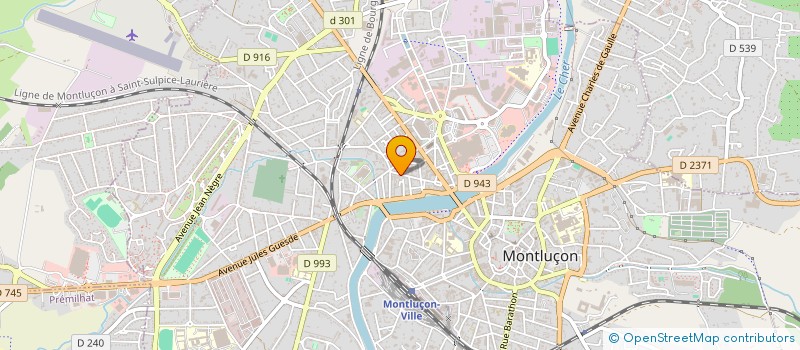 localisation de l'entreprise SYND COPROPRIETAIRES RES LE PRAIRIAL à MONTLUCON