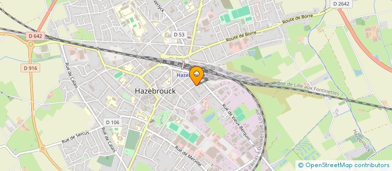 localisation de l'entreprise SYND COPROPRIETAIRES RES LES AUBEPINES  HAZEBROUCK