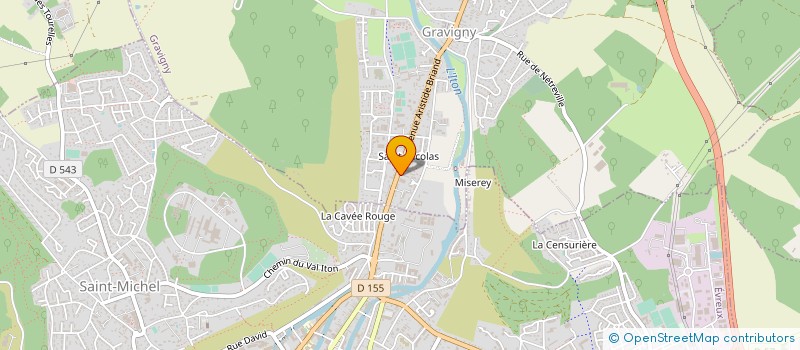 localisation de l'entreprise SYND COPROPRIETAIRES RES LES PEUPLIERS à GRAVIGNY
