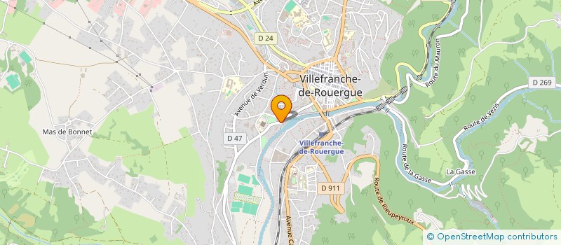 localisation de l'entreprise SYND COPROPRIETAIRES RES LES POTIERS  VILLEFRANCHE-DE-ROUERGUE