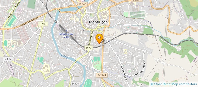 localisation de l'entreprise SYND COPROPRIETAIRES RES LES ROSIERS à MONTLUCON