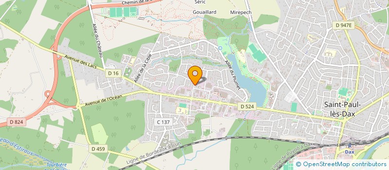 localisation de l'entreprise SYND COPROPRIETAIRES RES LUXEMBOURG  SAINT-PAUL-LES-DAX