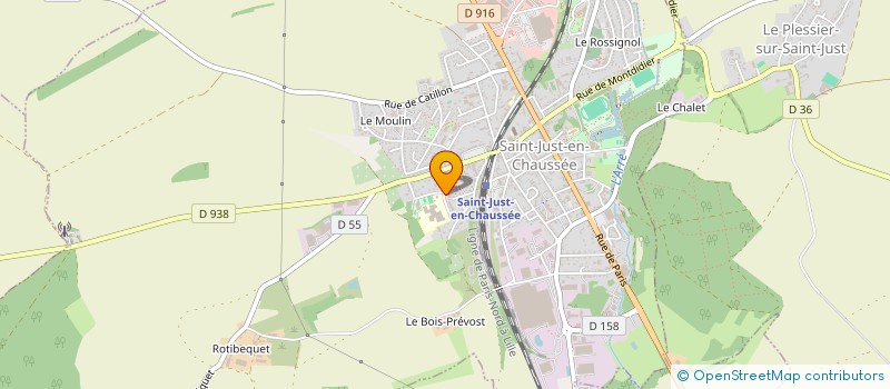 localisation de l'entreprise SYND COPROPRIETAIRES RES MADELEINE BLIN  SAINT-JUST-EN-CHAUSSEE
