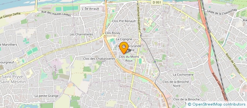 localisation de l'entreprise SYND COPROPRIETAIRES RES MONCEAU II à ORLEANS