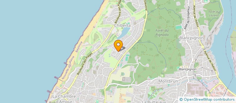 localisation de l'entreprise SYND COPROPRIETAIRES RES OCEAN ET FORET&  ANGLET