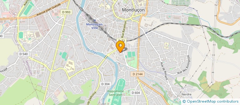 localisation de l'entreprise SYND COPROPRIETAIRES RES ROSES DE FRANCE à MONTLUCON