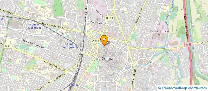 localisation de l'entreprise SYND COPROPRIETAIRES RES UNTERLINDEN  COLMAR