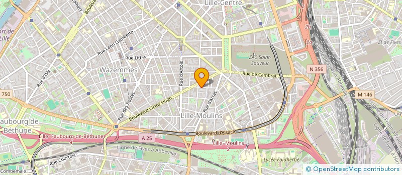 localisation de l'entreprise SYND COPROPRIETAIRES RES WAZEMMES à LILLE